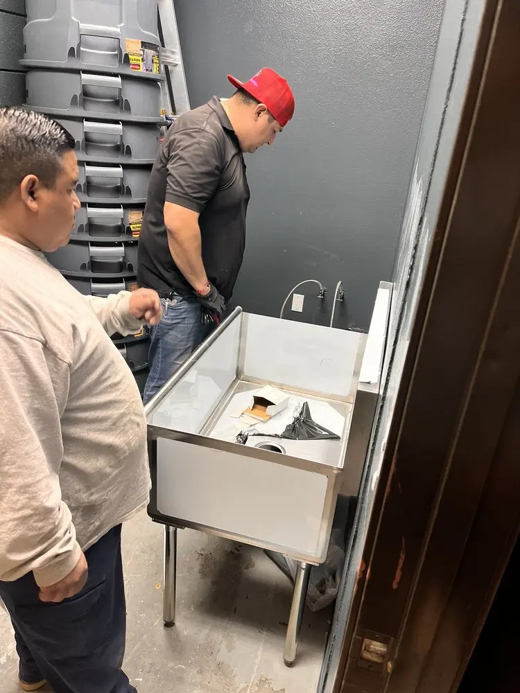 Commercial plumbing and sink installation in Seward